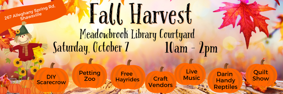 Meadowbrook Fall Harvest October 7 10am-2pm